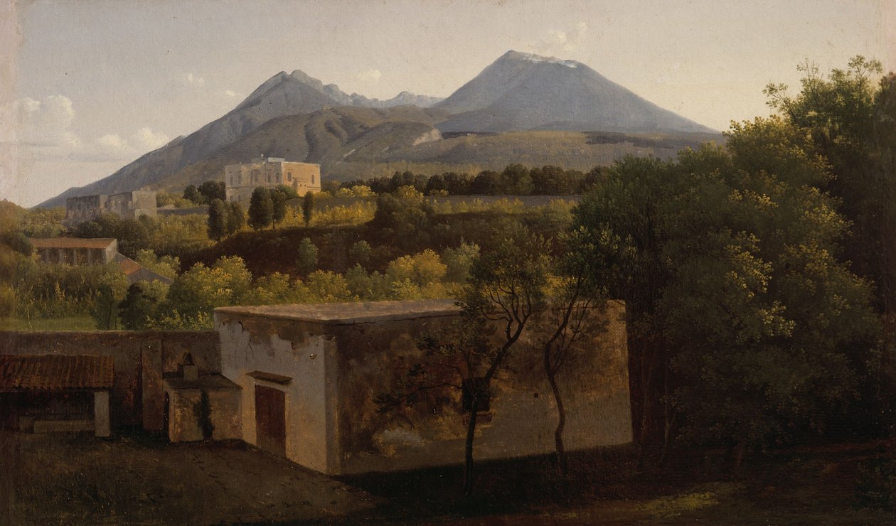 Blick auf den Vesuv von Portici, um 1824 von Lancelot Theodore Turpin de Crisse