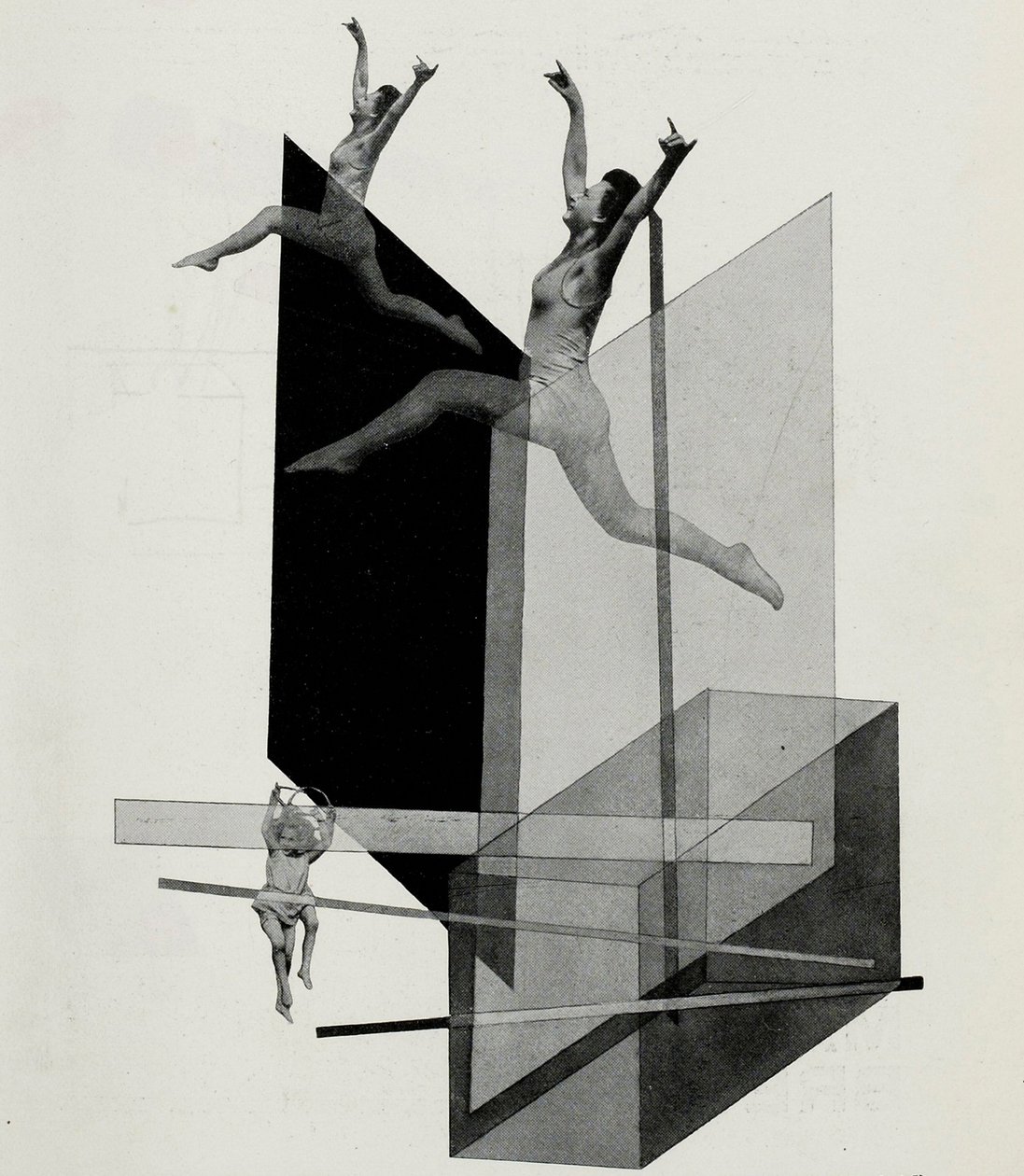 Menschliche Mechanik Varieté. Von Die Bühne im Bauhaus, 1925 von Laszlo Moholy Nagy