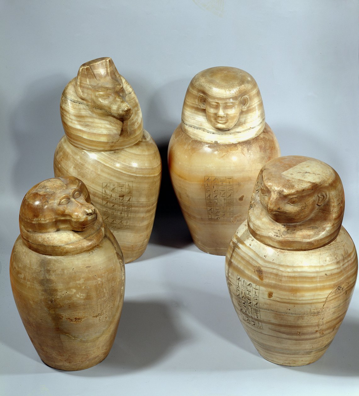 Kanopenkrüge von Hor-ir-aa, Saite von Late Period Egyptian