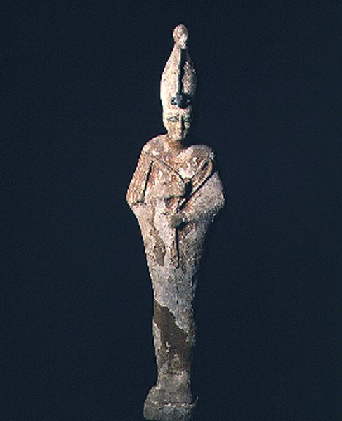 Mit Gesso bedeckte Holzfigur des Osiris, Saite-Periode, 664-525 v. Chr. von Late Period Egyptian