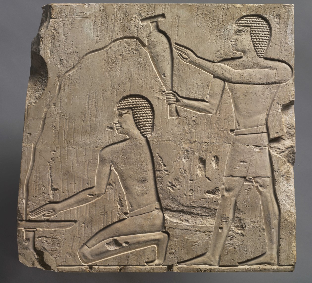 Priester bei der Durchführung von Begräbnisriten, ca. 667-647 v. Chr. von Late Period Egyptian