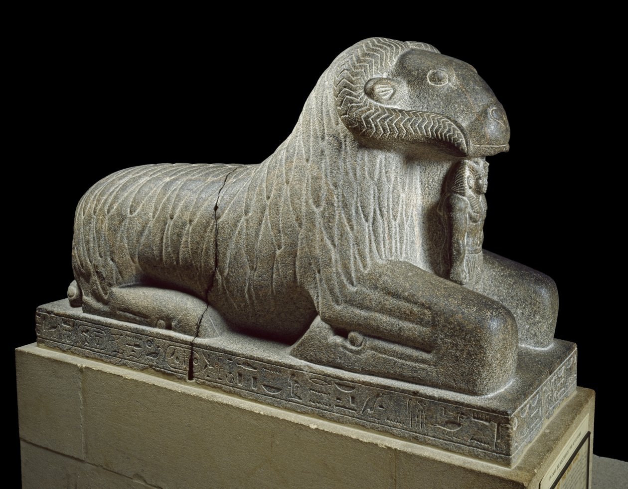 Statue des Widders von Amun, ca. 680 v. Chr. von Late Period Egyptian