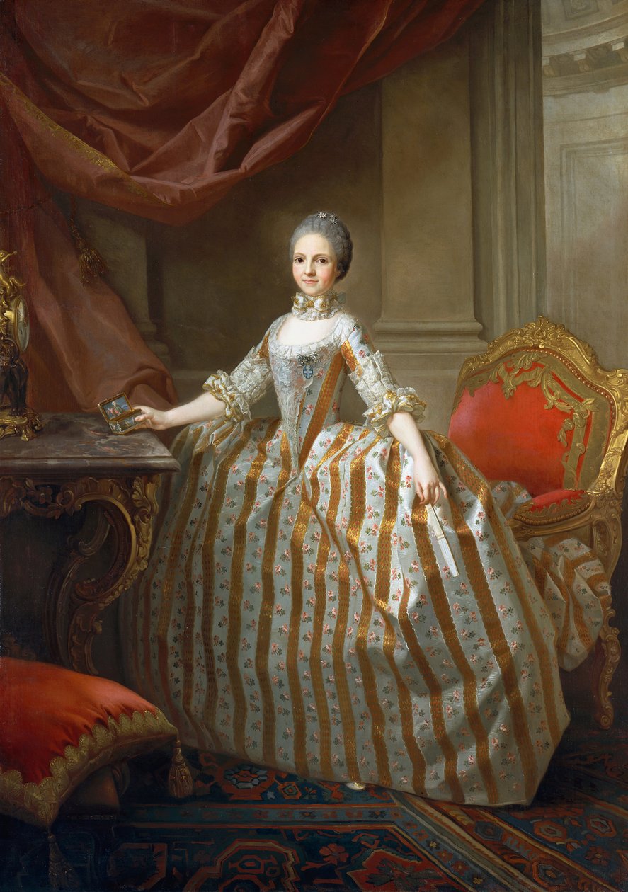 Maria Luisa von Parma 1751-1819, spätere Königin von Spanien, 1765 von Laurent Pecheux