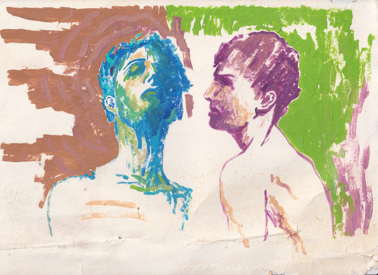 Rücken an Rücken, 2025 von Laurie Michaels