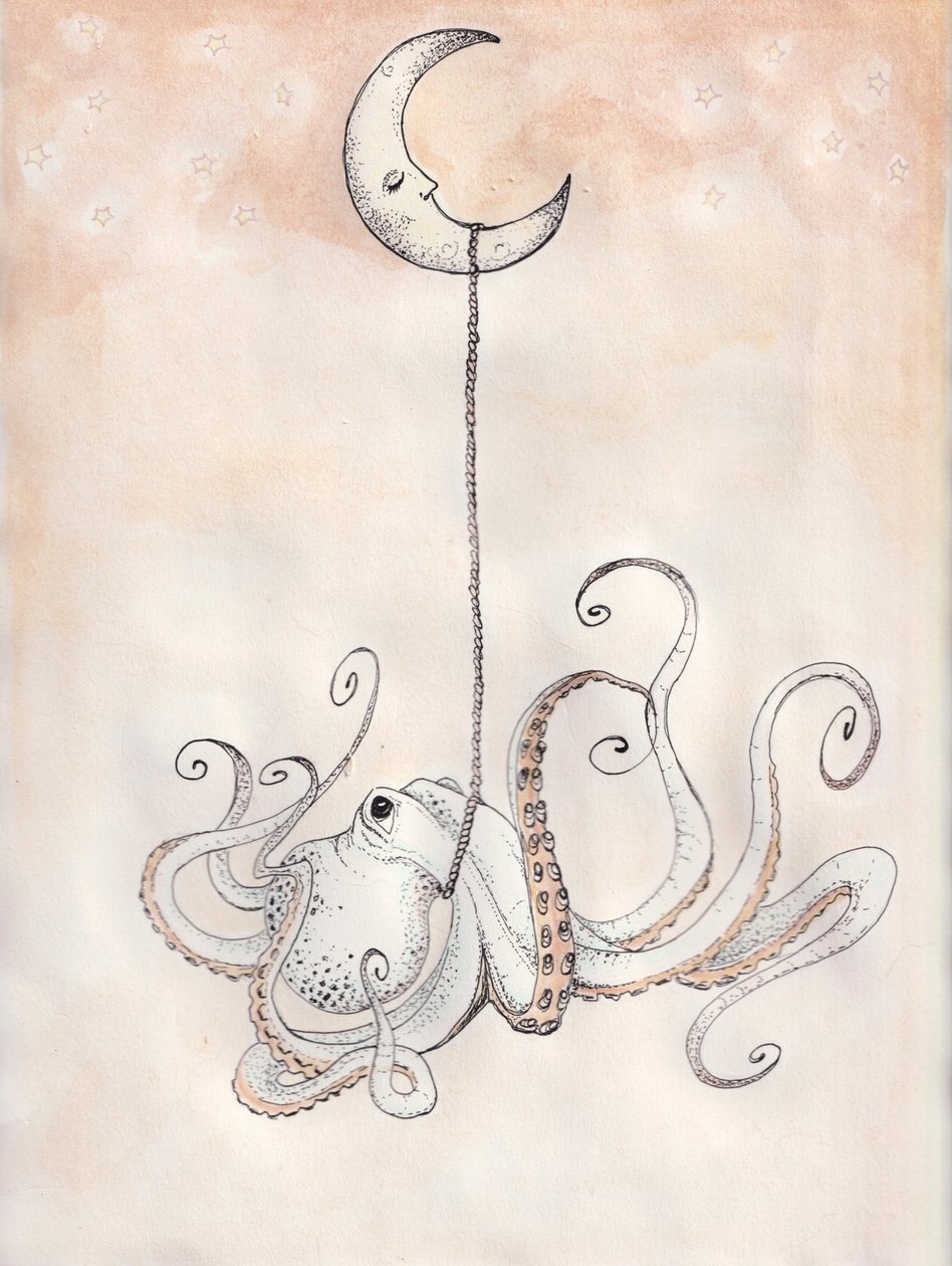 Gute Nacht Oktopus von Laurie Michaels