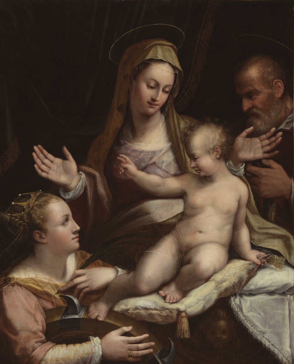 Die Heilige Familie mit der Heiligen Katharina von Alexandria von Lavinia Fontana