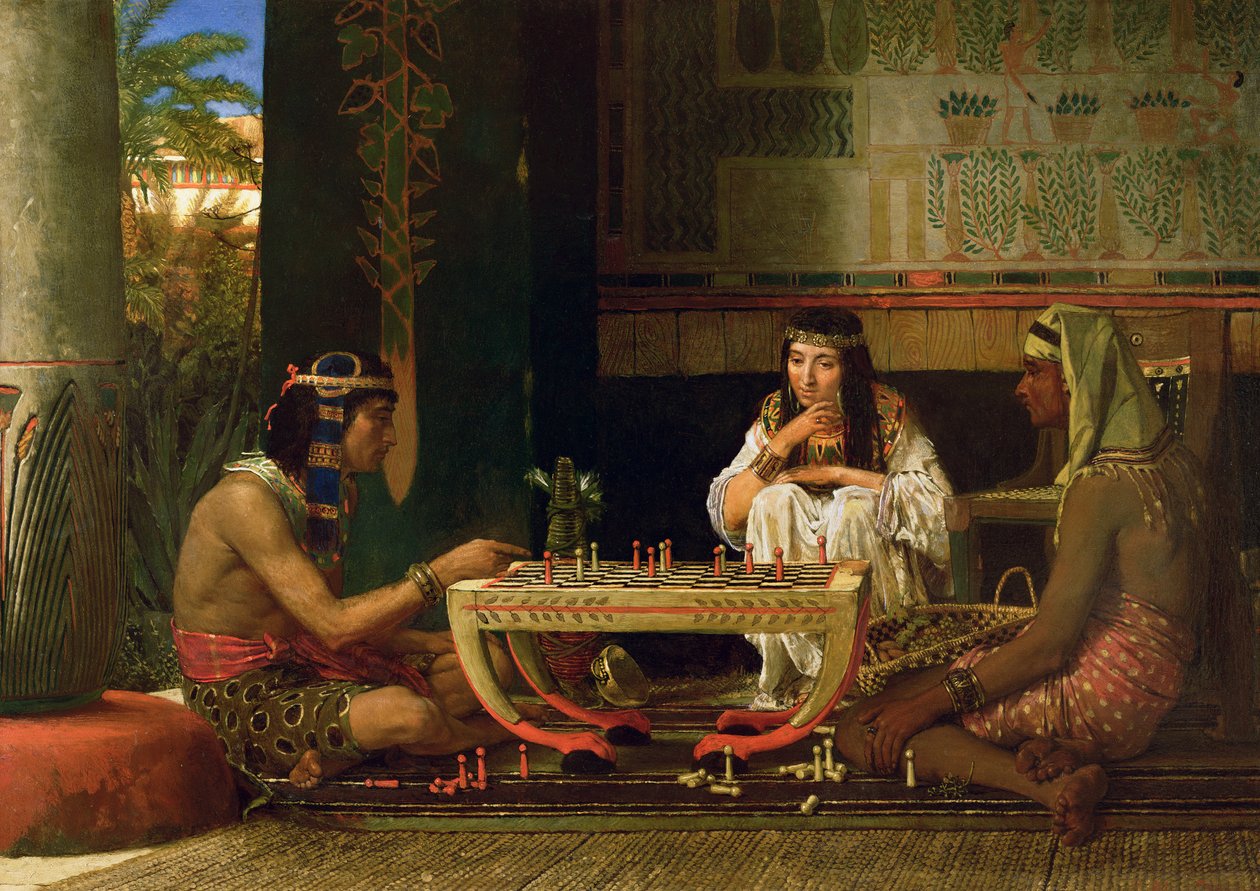 Ägyptische Schachspieler, 1865 von Lawrence Alma-Tadema