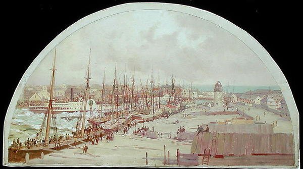 Die große Flut von Chicago im Jahr 1849 von Lawrence Carmichael Earle
