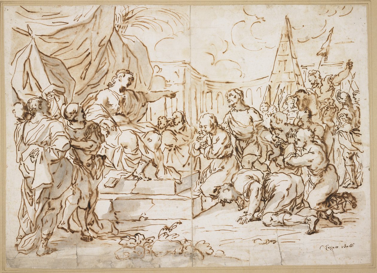 Joseph und seine Brüder, Genesis 41 von Lazzaro Baldi