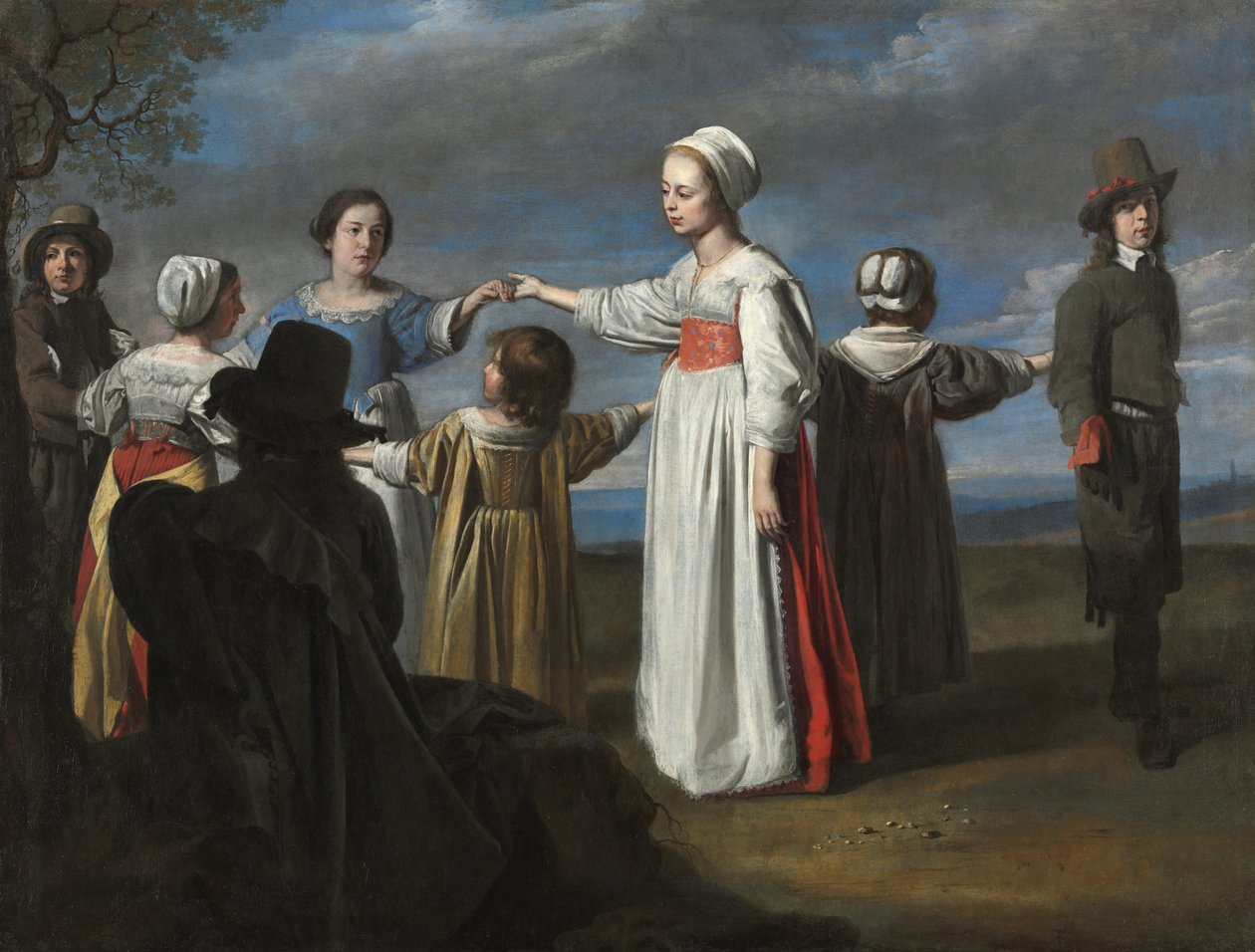 Kreis von Le Nain - Tanzende Kinder, ca. 1650 von Le Nain Brothers