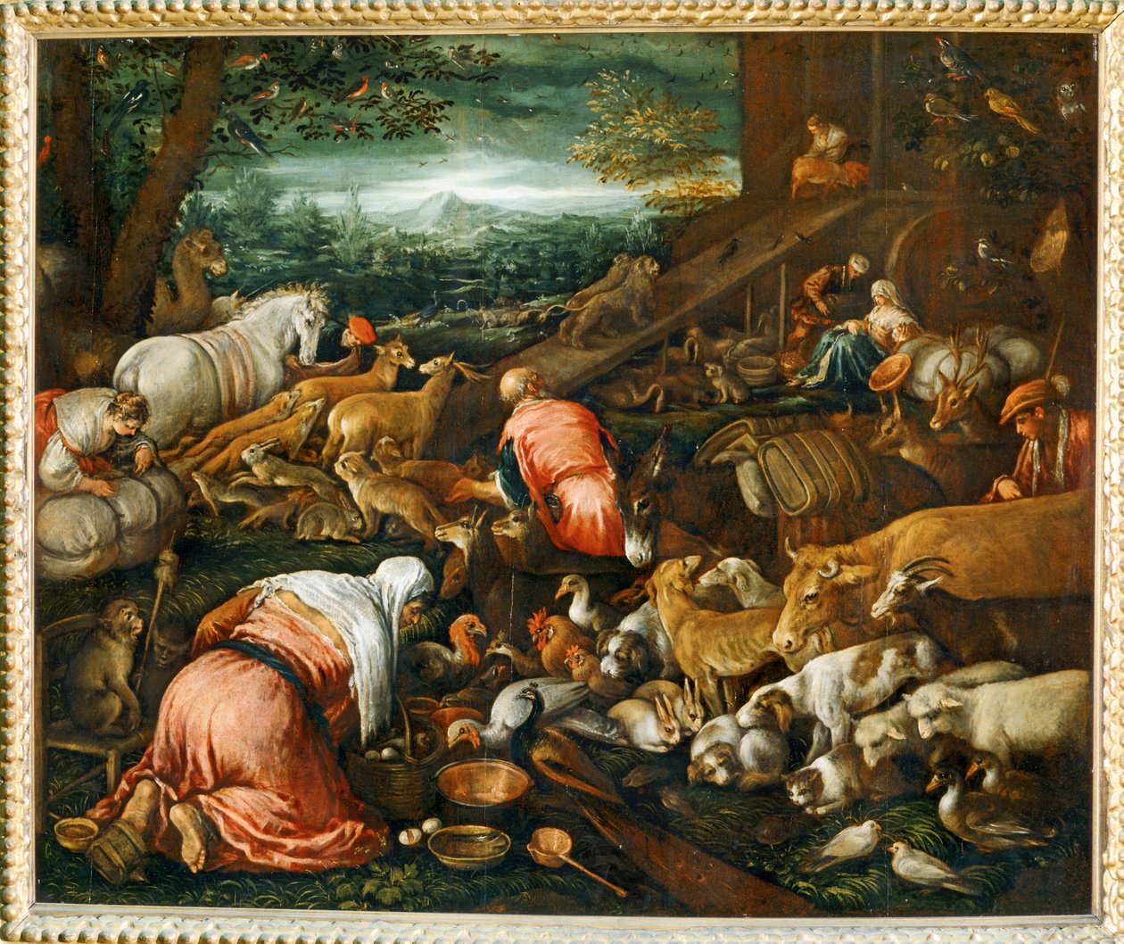 Der Einzug der Tiere in die Arche Noah von Leandro da Ponte Bassano