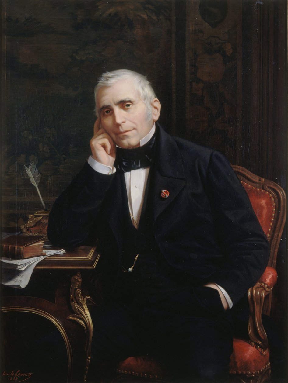 Porträt des Dramatikers und Librettisten Eugène Scribe 1791-1861, 1863 von Lecomte Vernet