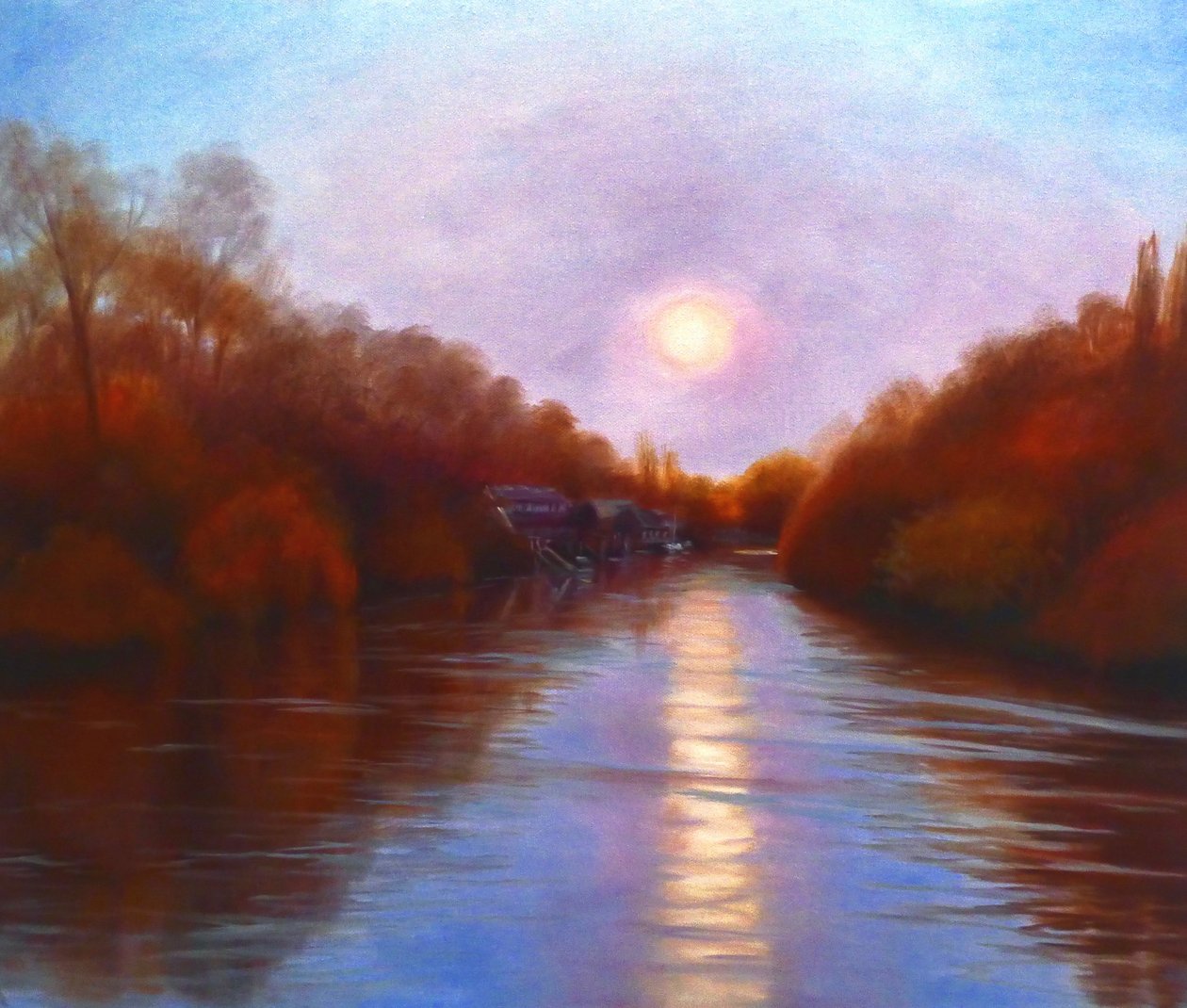 Eel Pie Island Reflexionen, 2023 von Lee Campbell