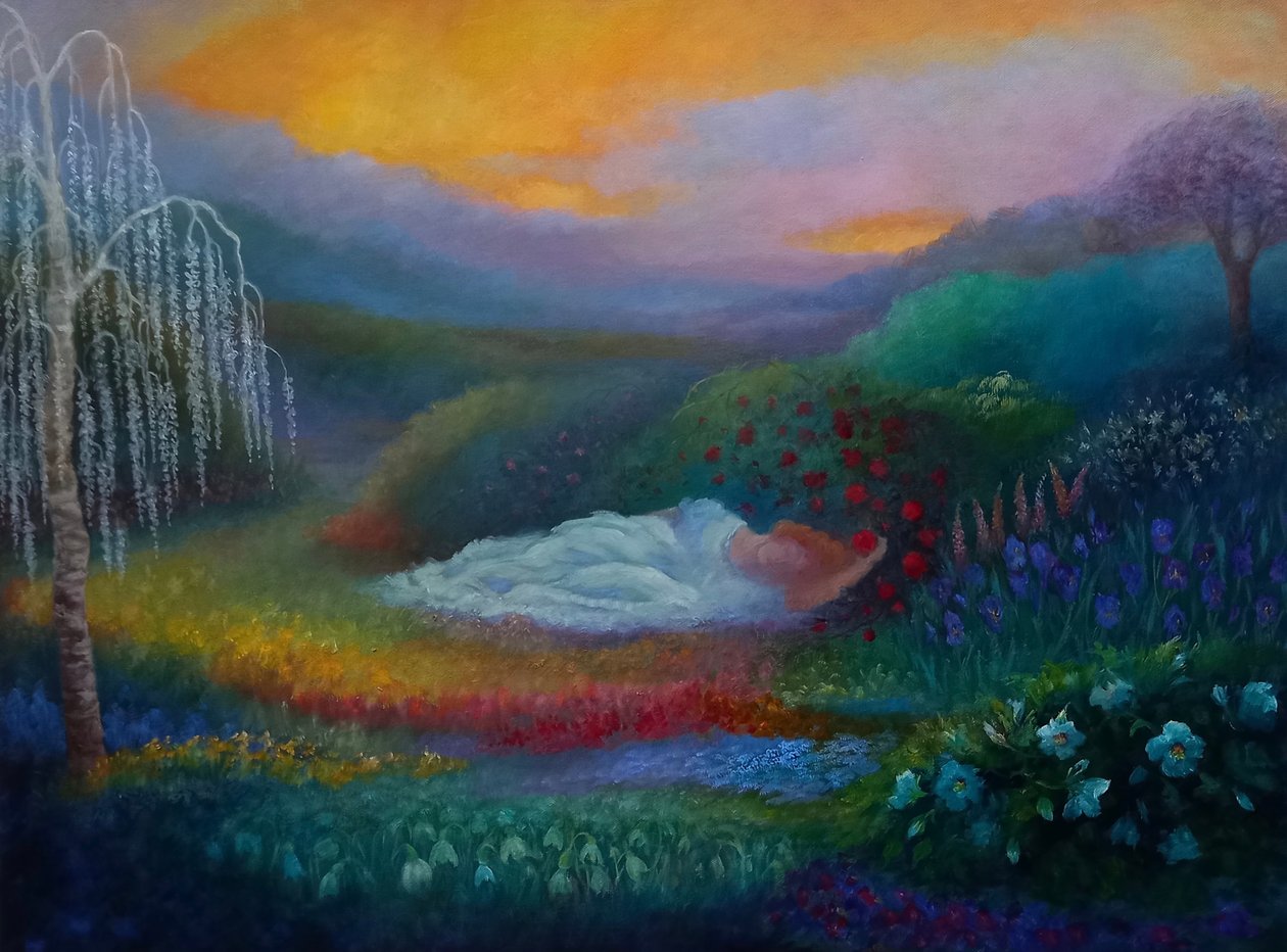 Persephones Garten II, 2025 von Lee Campbell