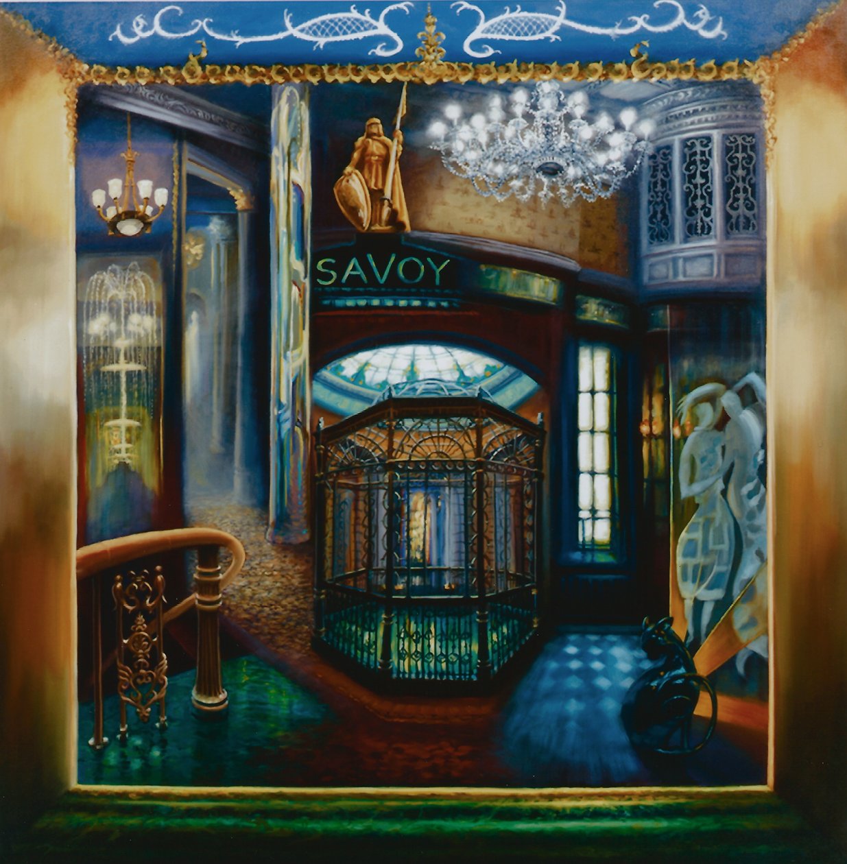 Savoy Hotel, 2010 Savoy Innenraum, Kaspar die Katze von Lee Campbell