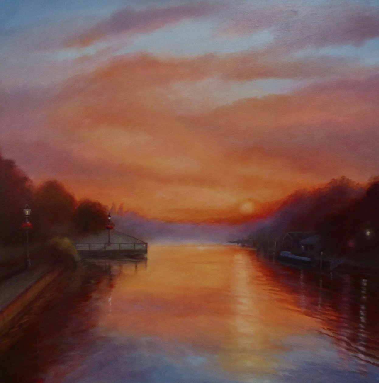 Thames Sonnenaufgang von Lee Campbell