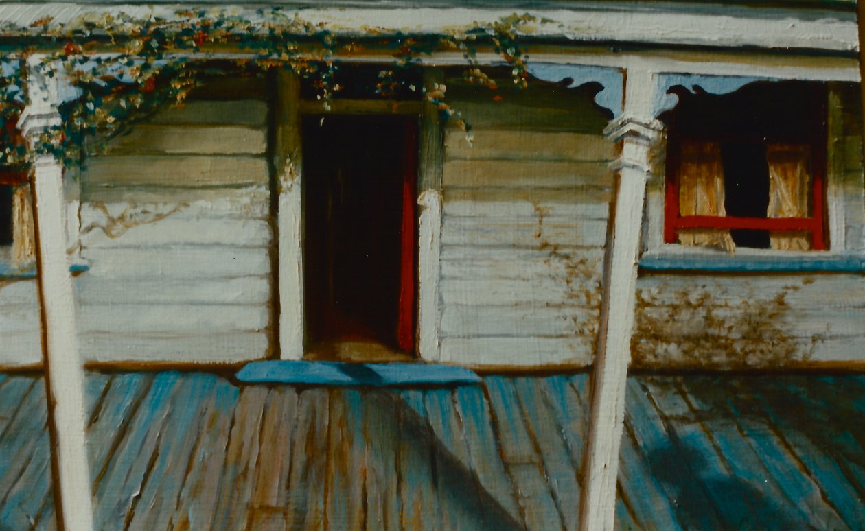 Veranda NZ 2002 Sonnige Veranda von Lee Campbell