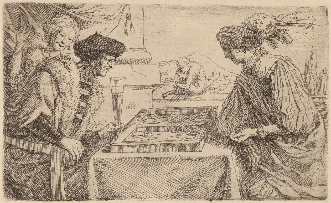 Die Brettspieler von Leendert van der Cooghen
