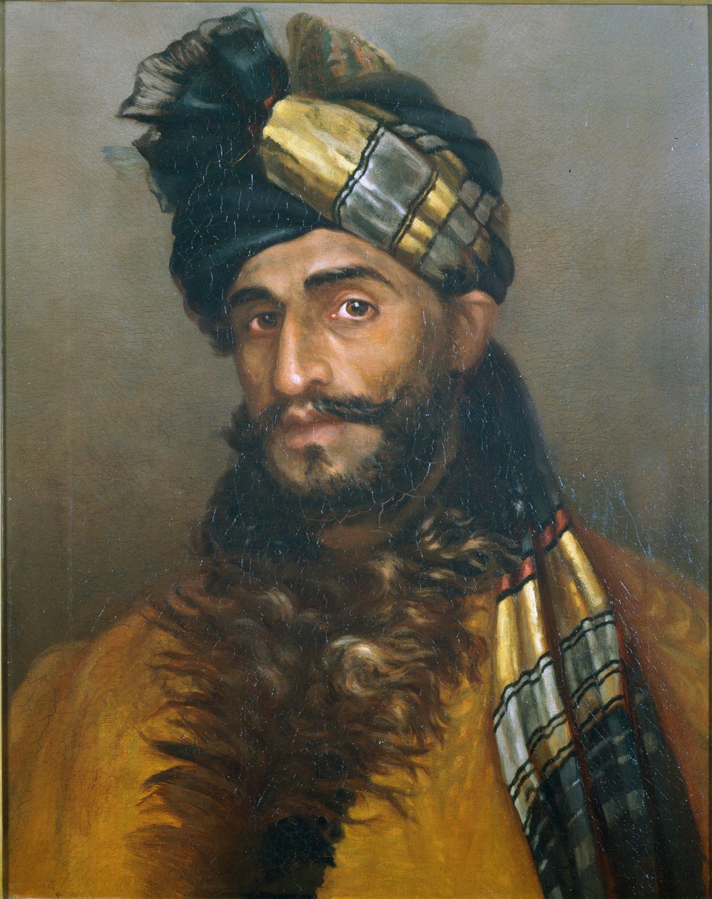 Pathan Sowar, 25. Kavallerie (Frontier Force), um 1908 von Leila K. Williamson