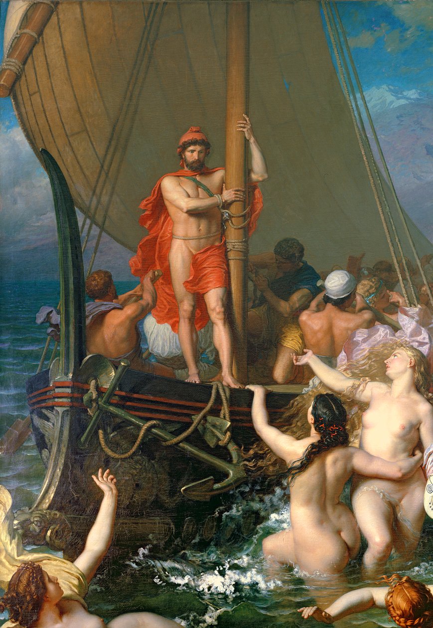 Odysseus und die Sirenen (Detail) von Leon Auguste Adolphe Belly