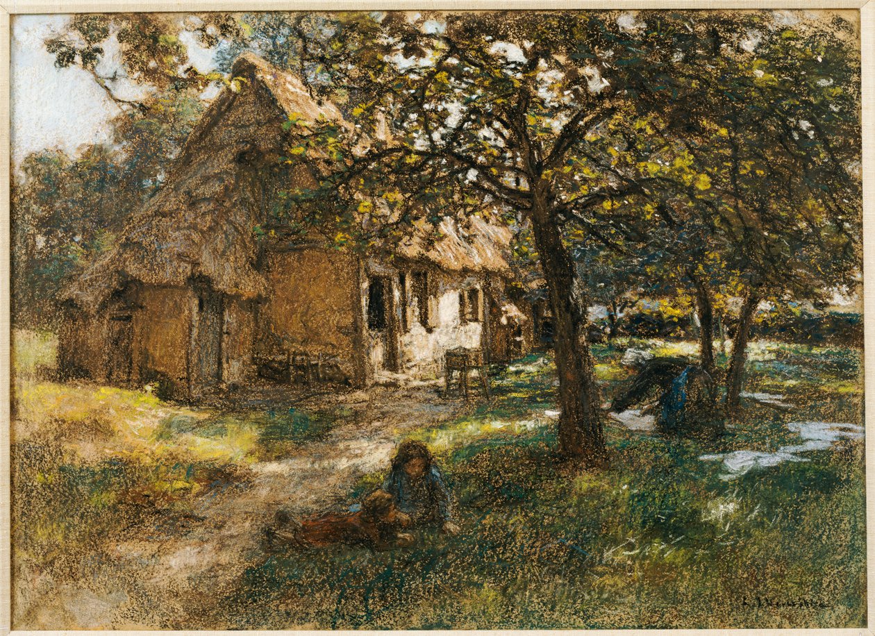 Hütte, Normandie, 1900 von Leon Augustin Lhermitte