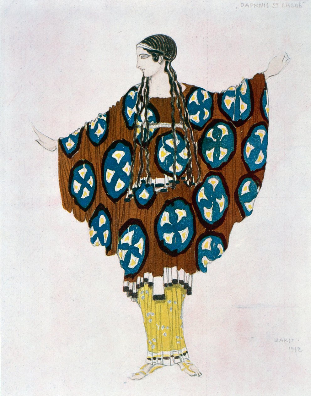 Kostüm für Daphnis und Chloe von Maurice Ravel (1875-1937) 1912 von Leon Bakst