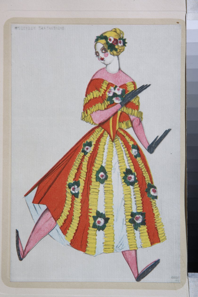 Kostüm für das Ballett "La Boutique Fantasque" unter der Regie von Gioachino Rossini von Leon Bakst