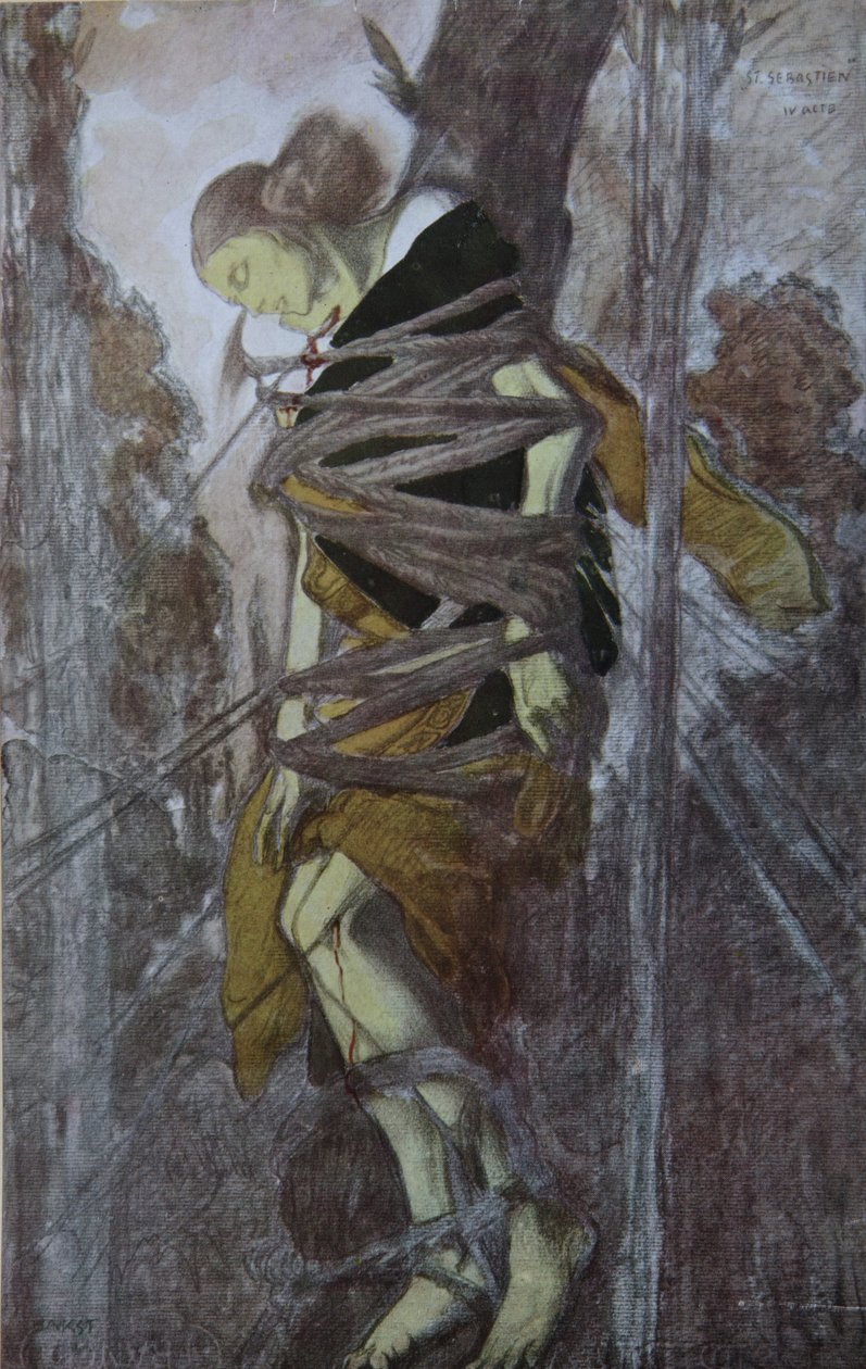 Ida Rubinstein im Stück Das Martyrium des heiligen Sebastian von Gabriele D