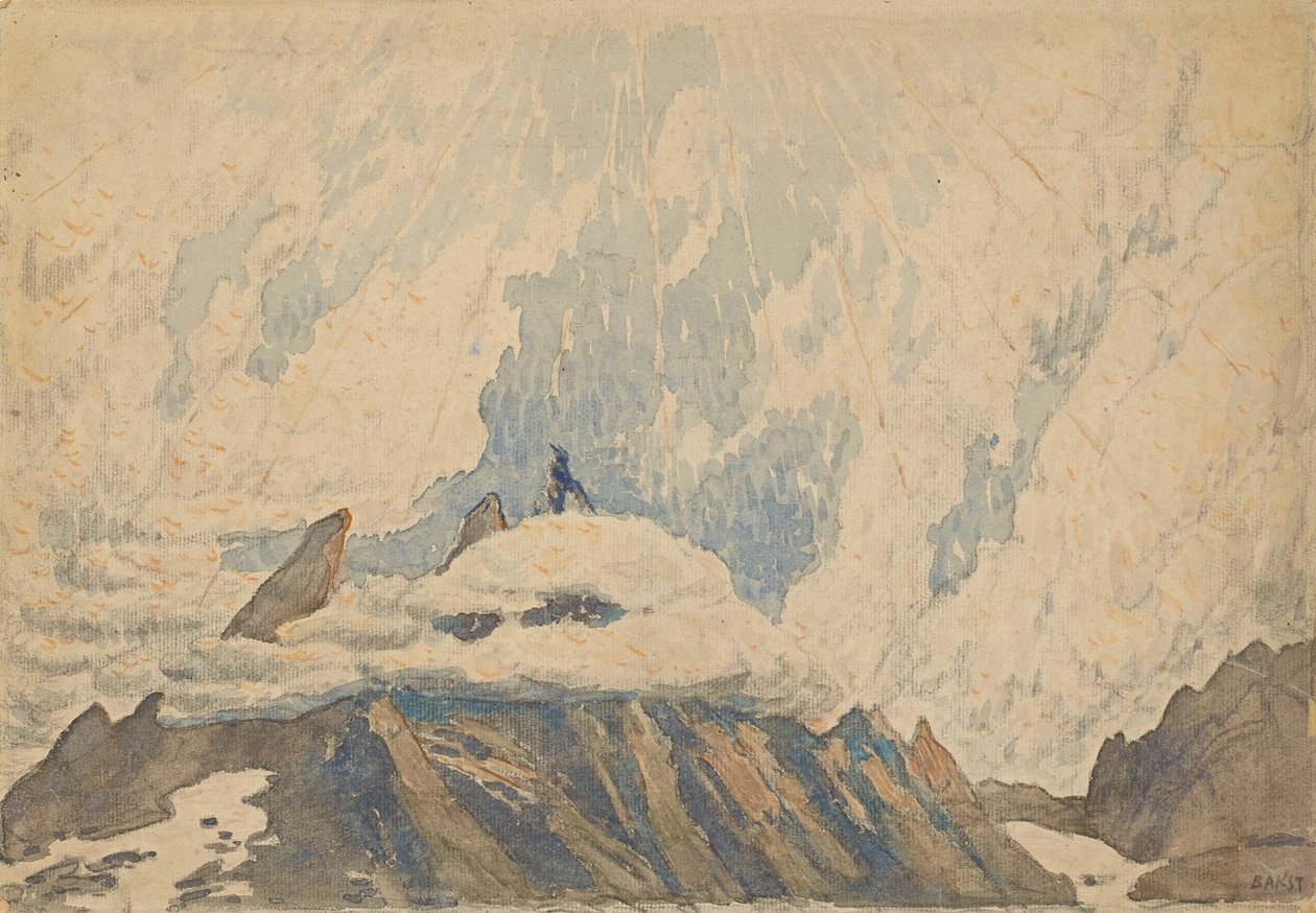 Bühnenbild für das Ballett La damnation de Faust von Hector Berlioz, frühe 1920er von Leon Bakst