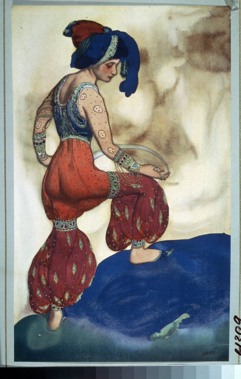 Sultanin, Kostüm für das Ballett Scheherazade von N. Rimski-Korsakow von Leon Bakst