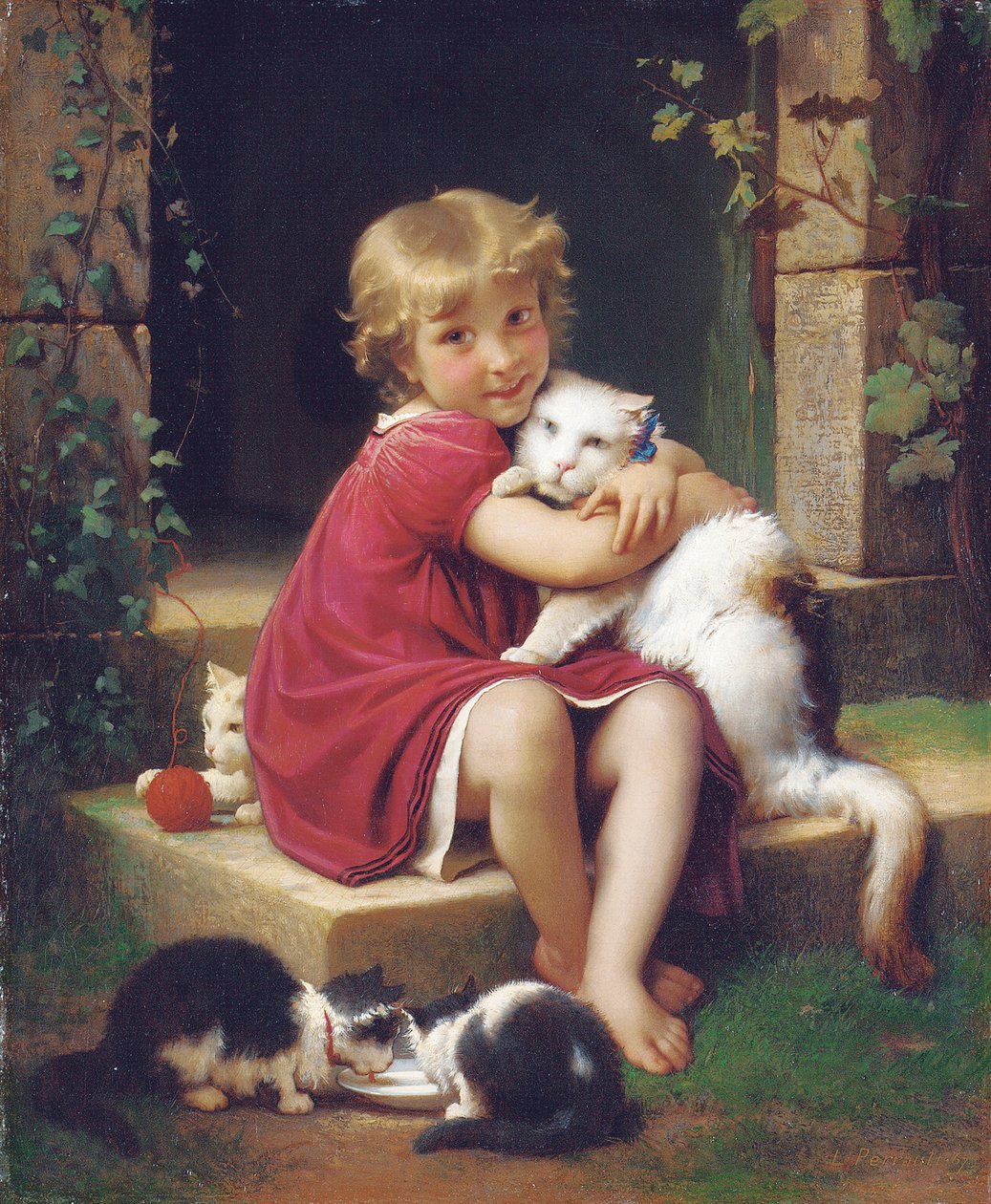 Ihr Lieblingshaustier, 1867 von Leon Bazile Perrault