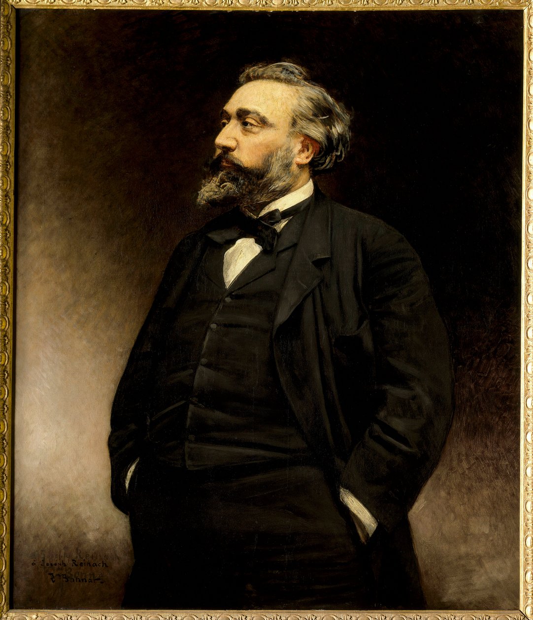 Porträt von Leon Gambetta (1838-1882), französischer Politiker. Gemälde von Leon Joseph Bonnat (1833-1922). Museum des Schlosses, Versailles von Leon Joseph Florentin Bonnat