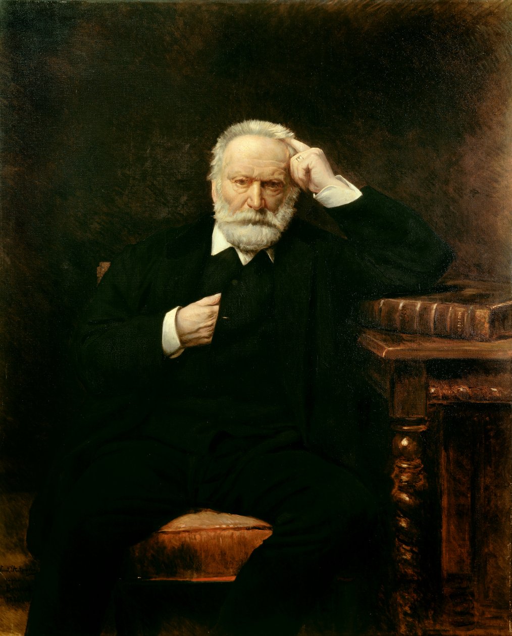 Porträt des französischen Schriftstellers Victor Hugo (1802-1885) von Leon Joseph Florentin Bonnat