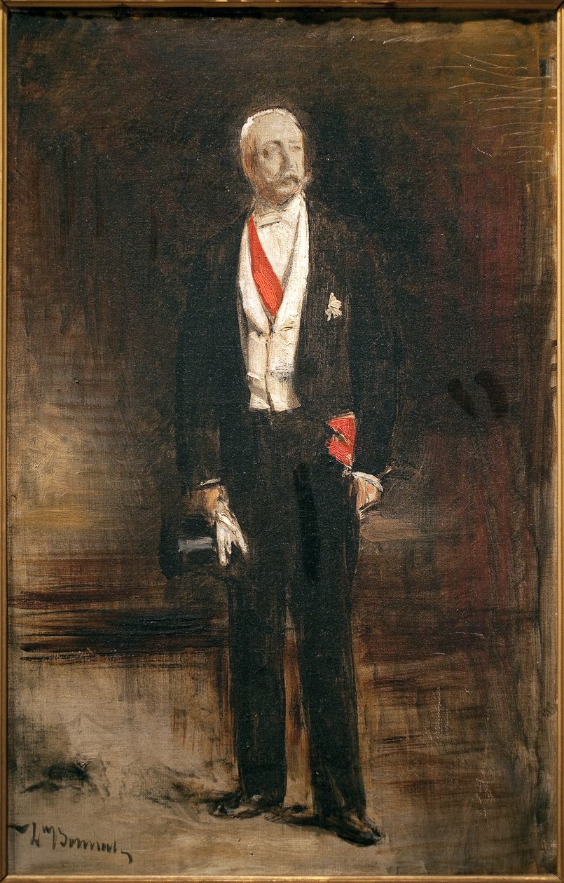 Skizze für das Fußporträt von Präsident Felix Faure (1841-1899). Gemälde von Leon Bonnat (1833-1922) von Leon Joseph Florentin Bonnat