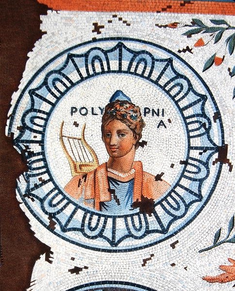 Polymnia, Muse des Heiligen Gesangs, Gesangs, der Redekunst und Rhetorik von Leon de (after) Laborde