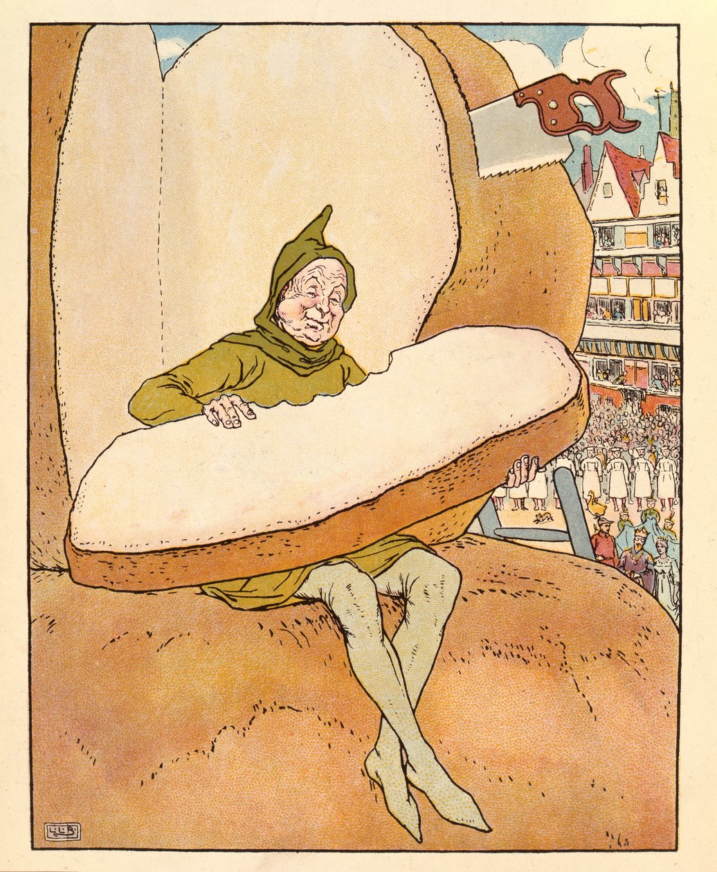 Illustration aus Die goldene Gans von Leonard Leslie Brooke