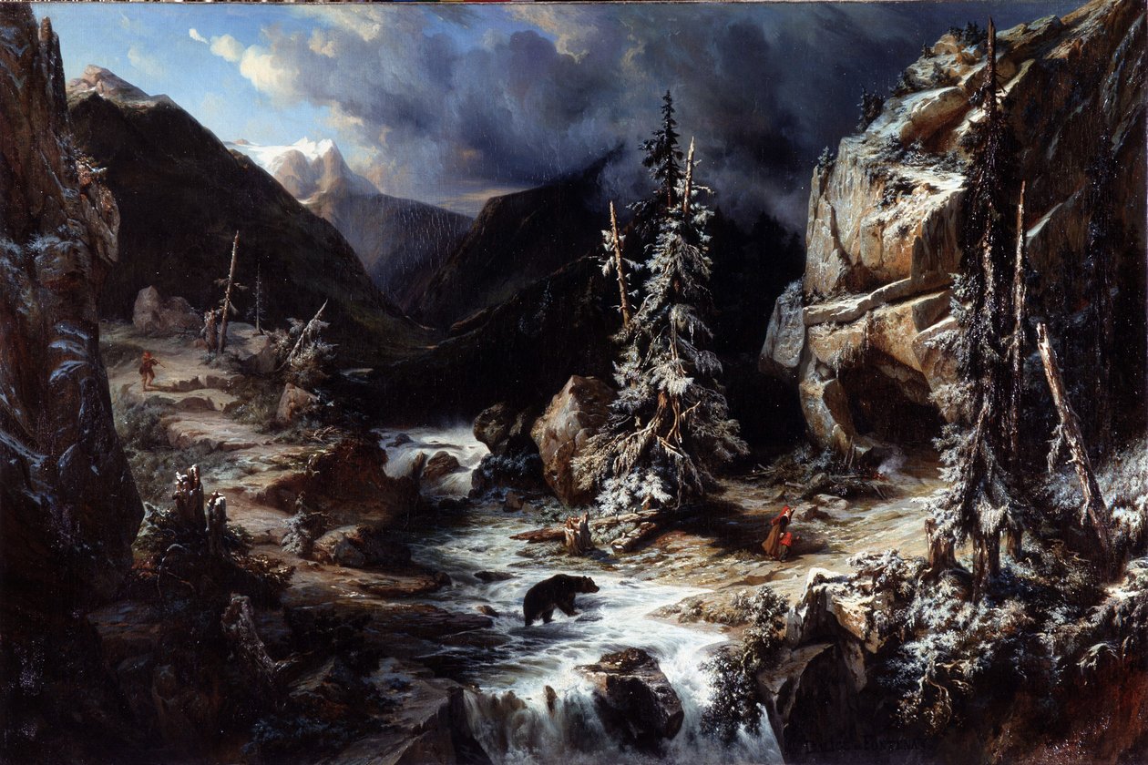 Ansicht auf dem Weg zur Maladetta von Leonard Alexis Dalige de Fontenay