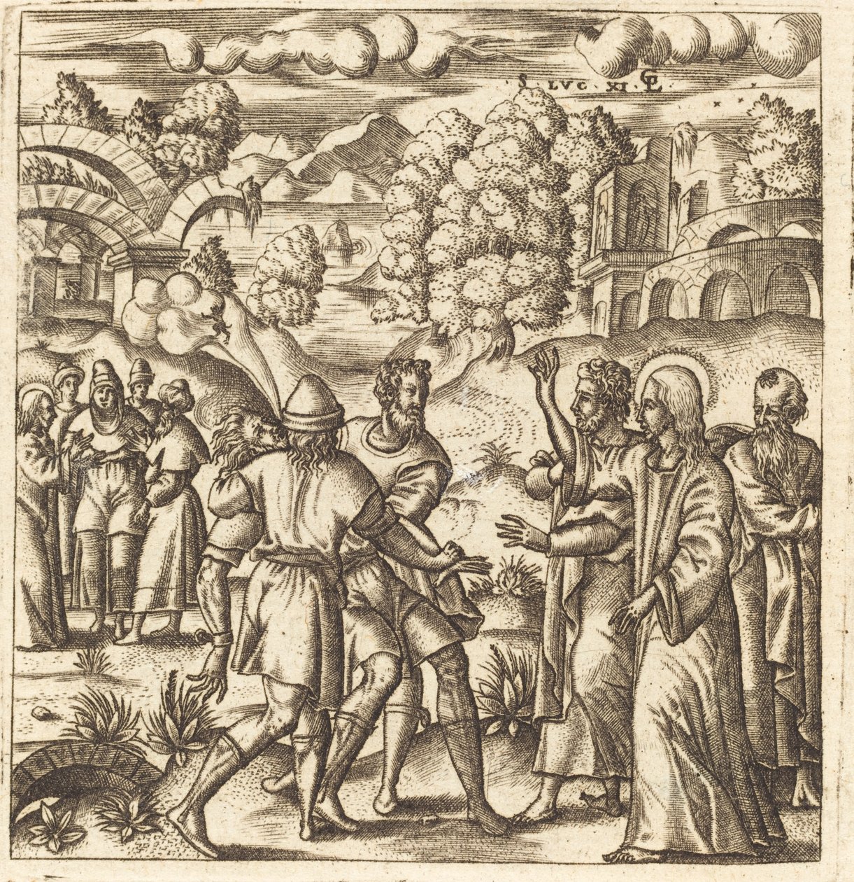 Christus heilt einen stummen Mann von Leonard Gaultier