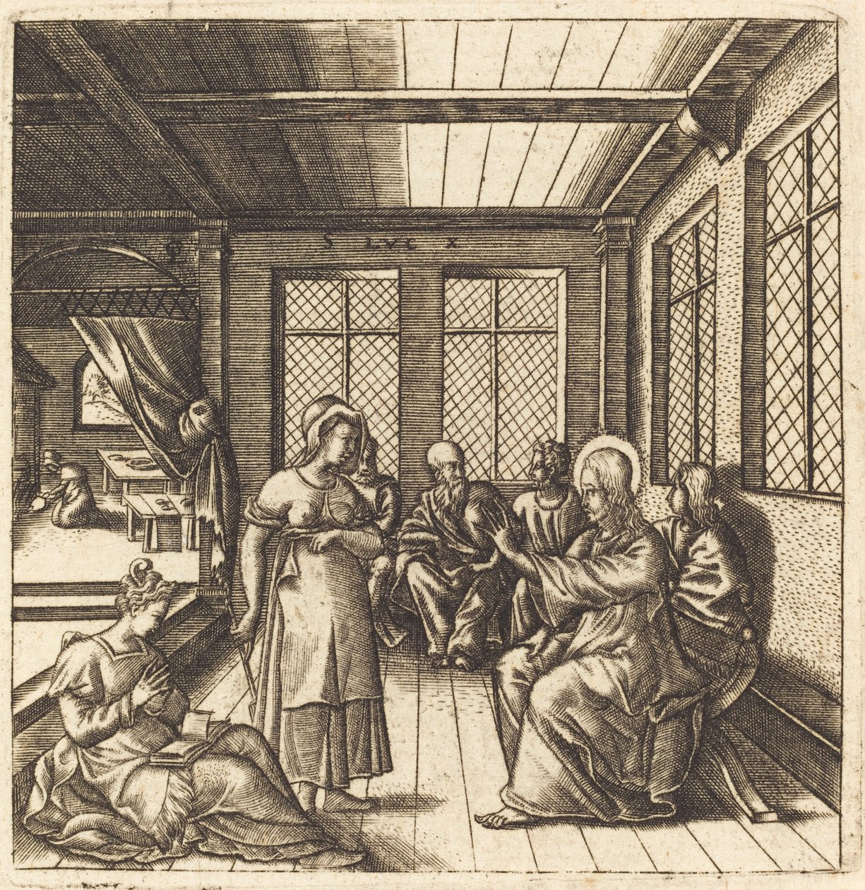 Christus im Haus von Maria und Martha von Leonard Gaultier