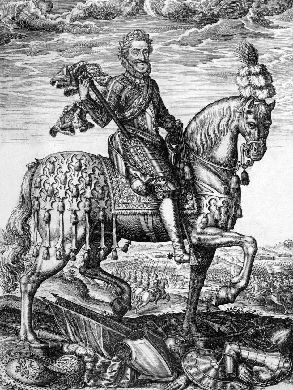 Henri IV (1553-1610) französischer König von 1589-1610, Gravur von Leonard Gaultier von Leonard Gaultier