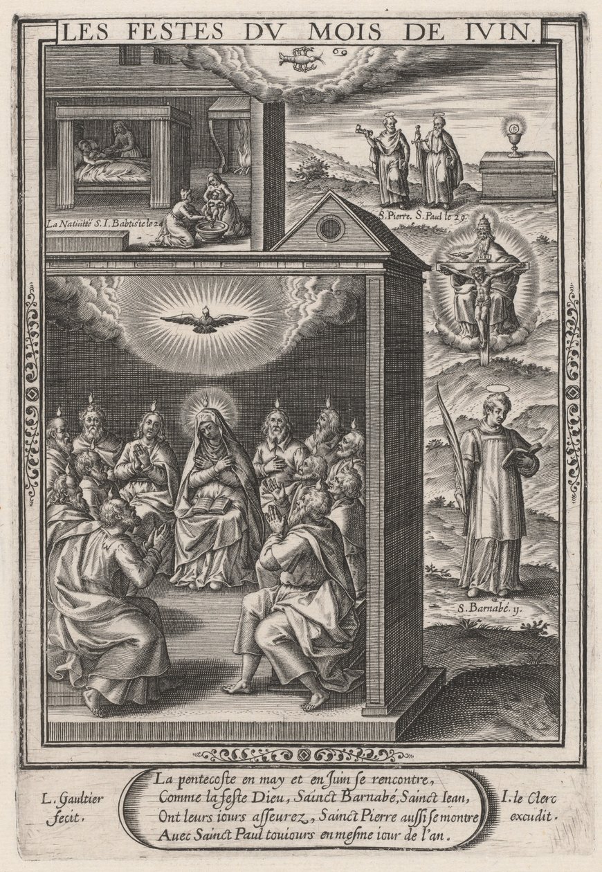 Die Feste des Monats Juni von Leonard Gaultier