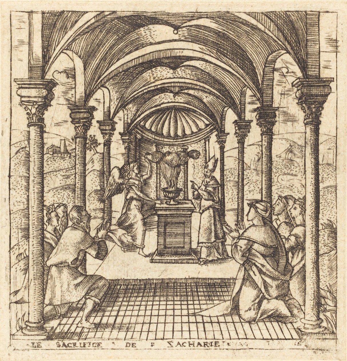 Zacharias und der Engel des Herrn von Leonard Gaultier