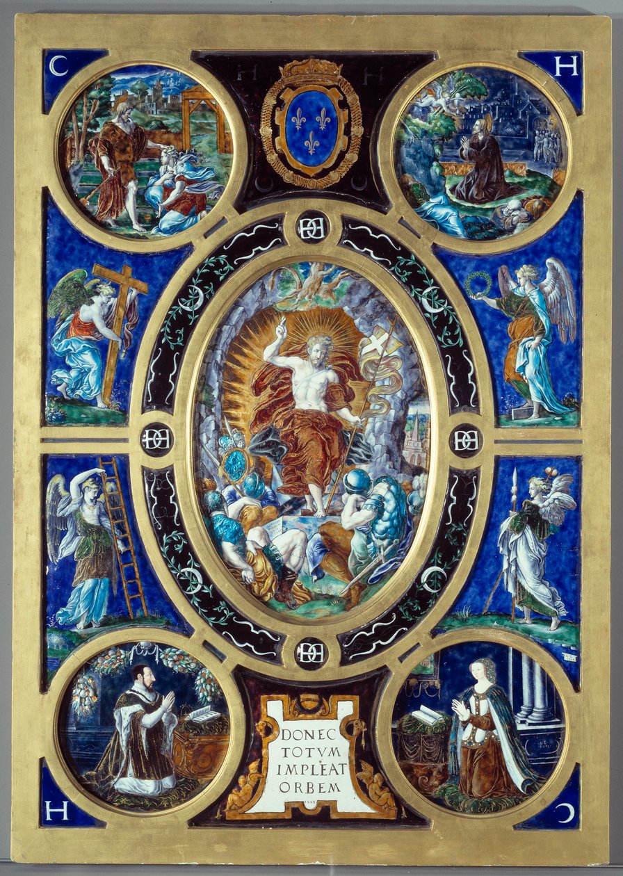 Altarbild der Heiligen Kapelle: die Auferstehung von Leonard Limosin