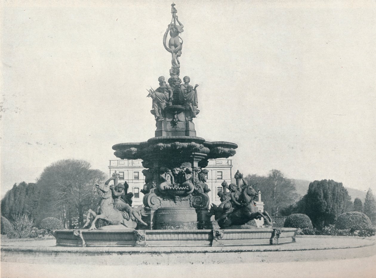 Brunnen in Curraghmore, Sitz des Marquess of Waterford, um 1915 von Leonard Willoughby