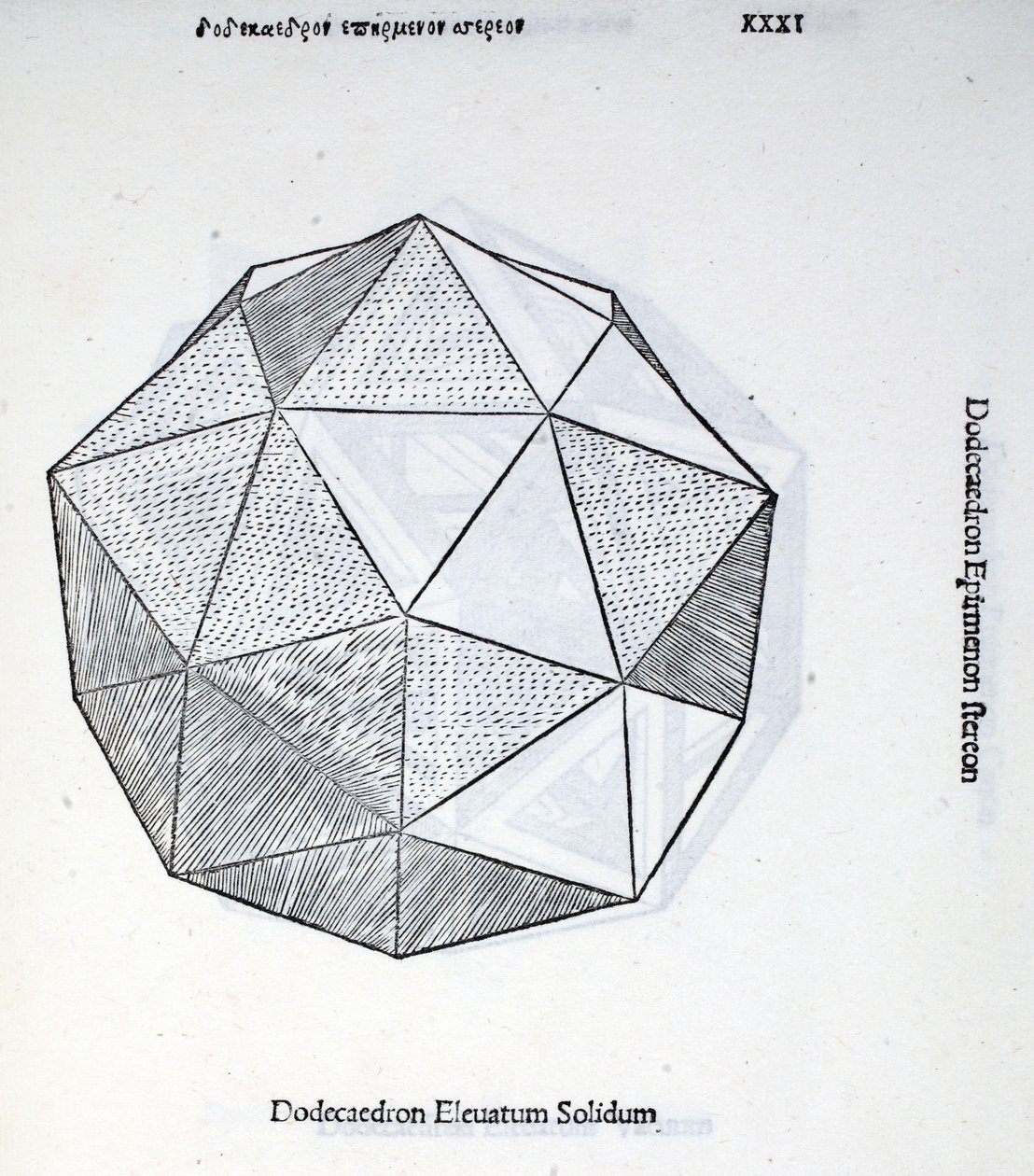 Dodecaedron elevatum solidum, Illustration aus 