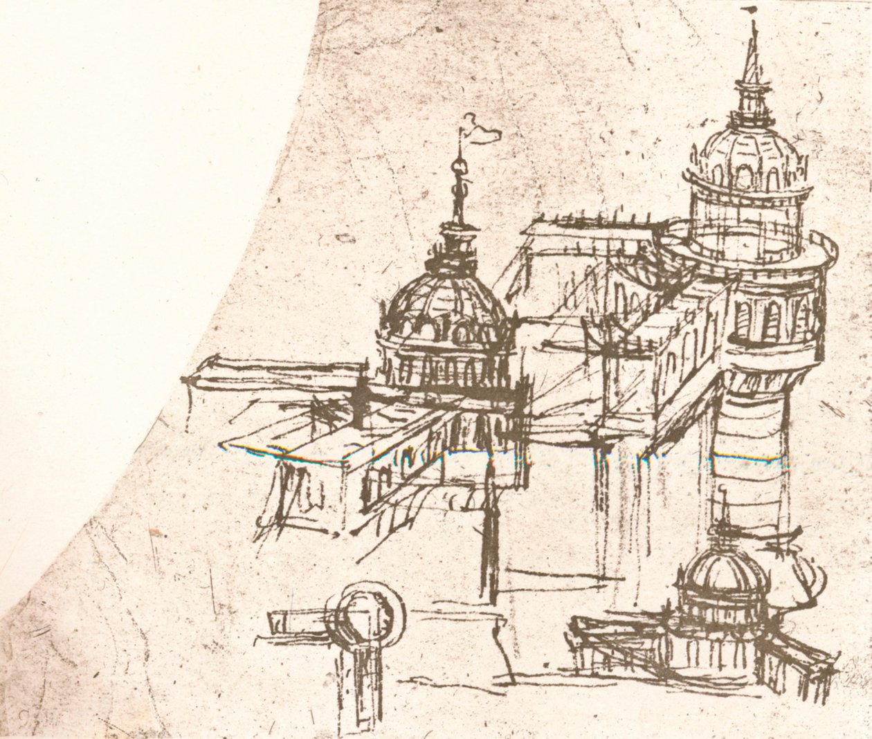 Architektur für Burgen von Leonardo da Vinci