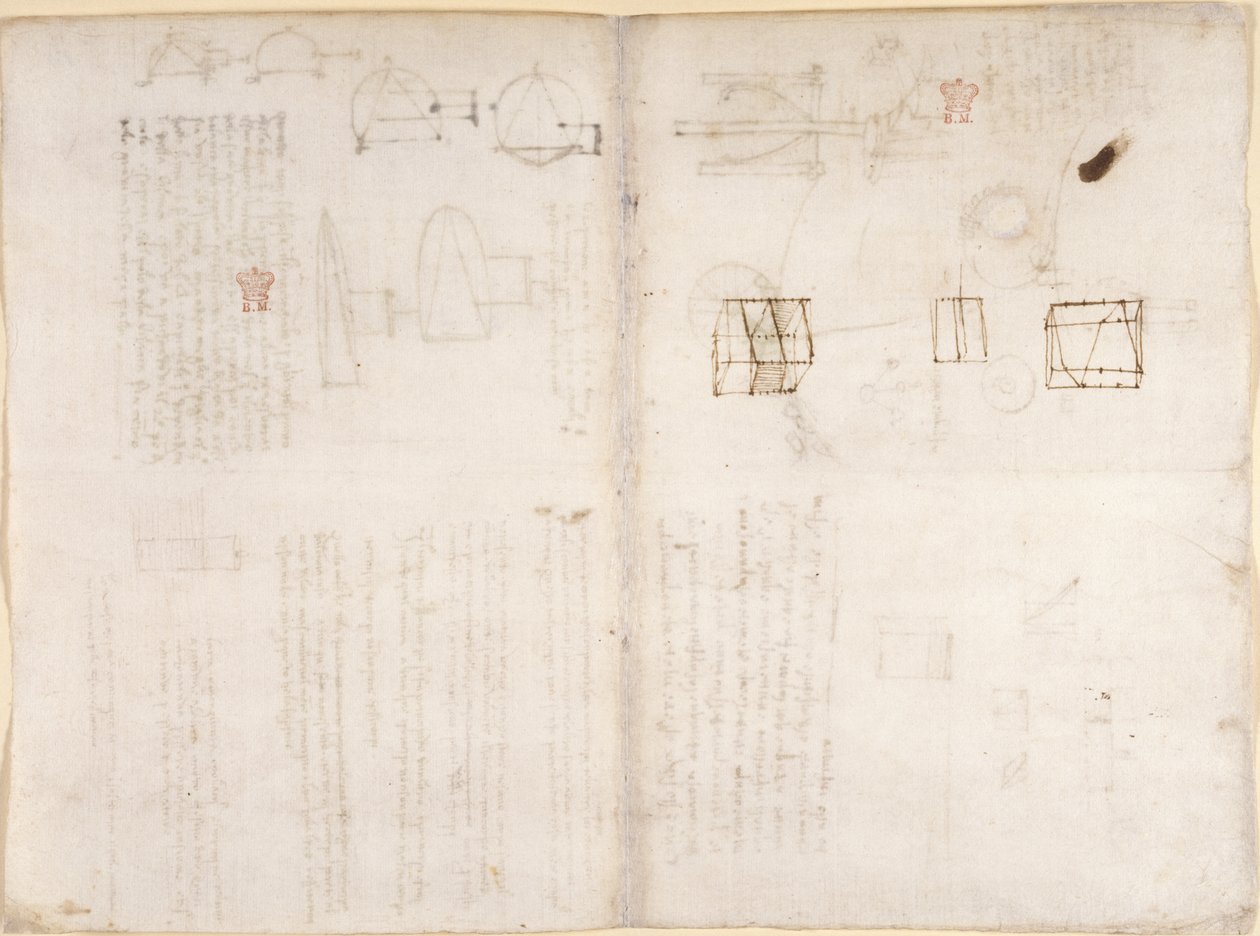 Leere Seite mit Diagrammen aus dem 