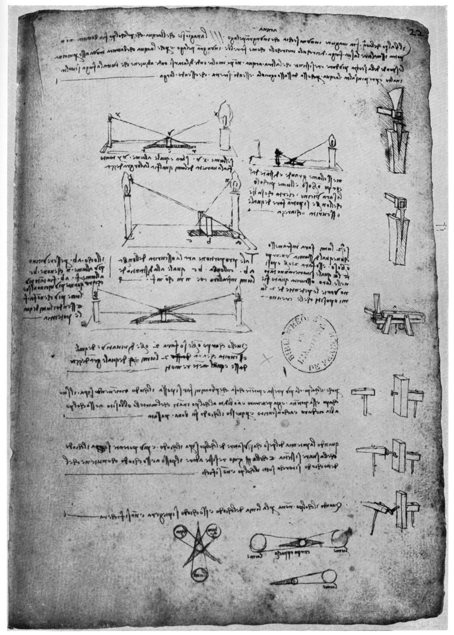 Optische Studien, spätes 15. oder frühes 16. Jahrhundert, 1954 von Leonardo da Vinci