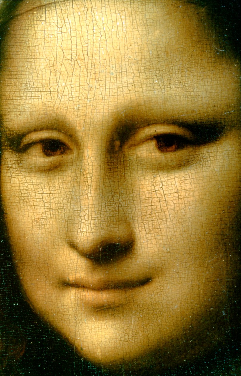 Porträt der Mona Lisa (Detail), 1503-1506 von Leonardo da Vinci
