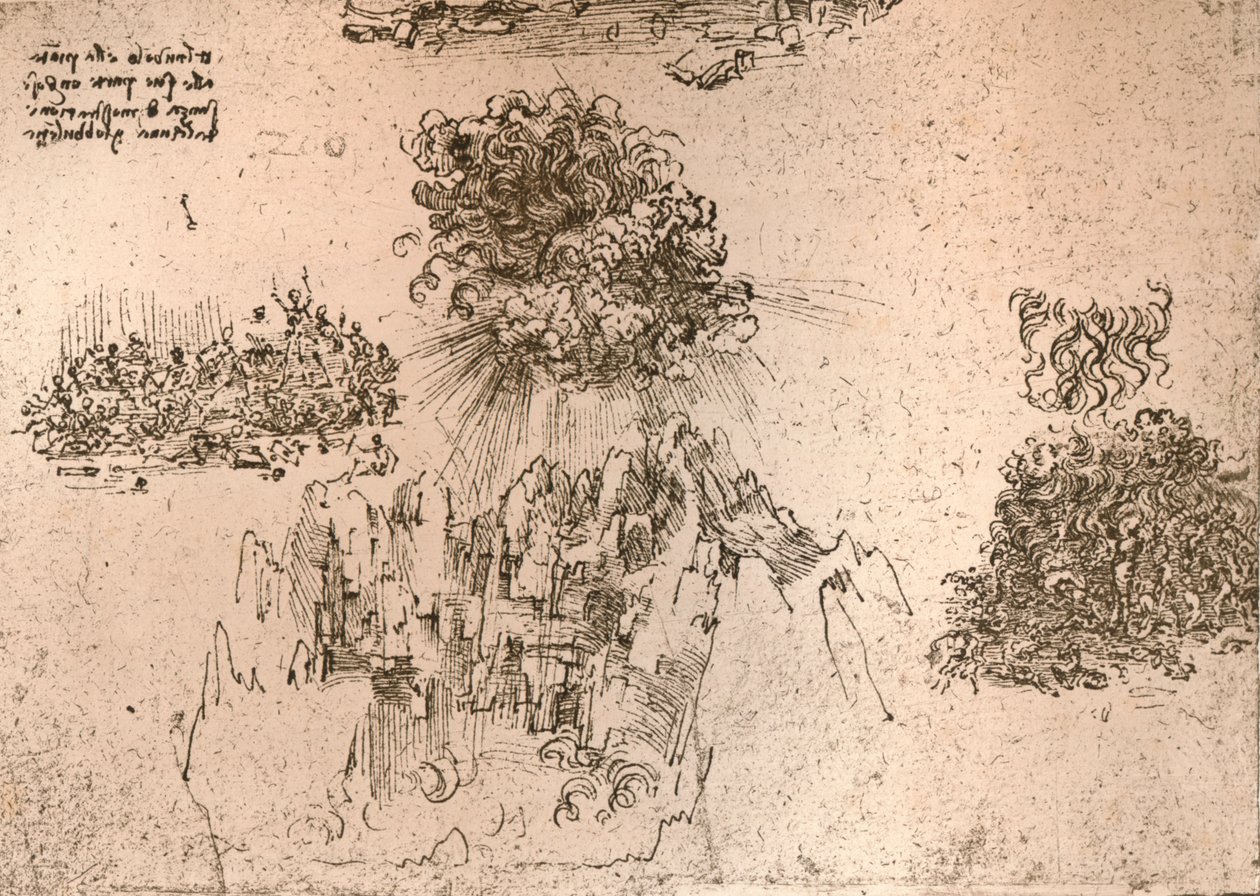 Darstellung von Naturphänomenen, ca. 1472-ca. 1519, 1883 von Leonardo da Vinci